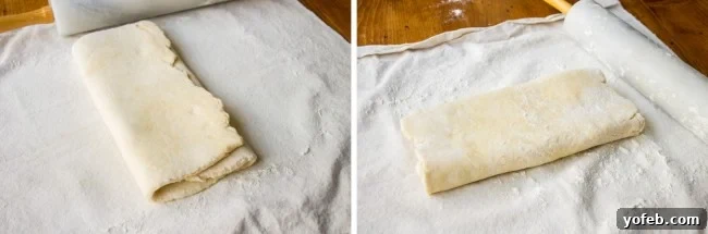 Handheld Chocolate Cherry Delights 7 Folding pastry dough for hand pies