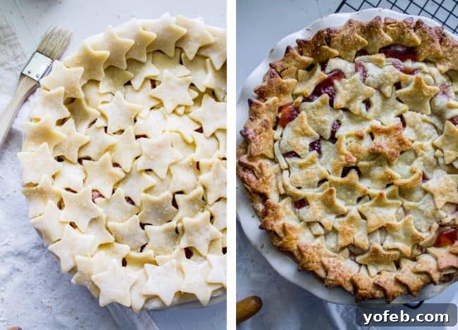 Sweet Freedom Cherry Pie 6 Cherry Pie for 4th of July! from The Food Charlatan