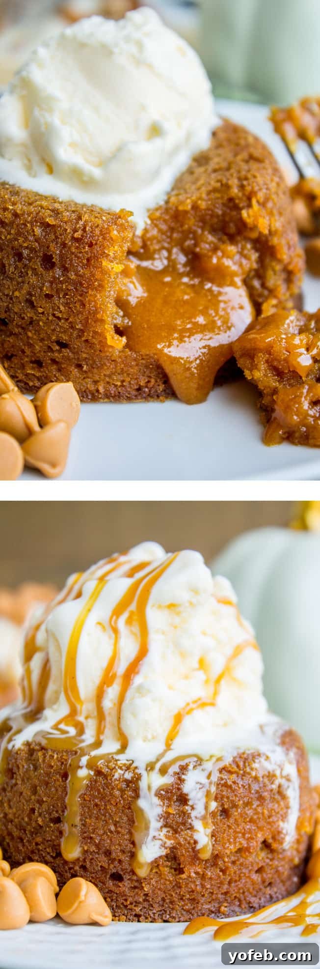 Golden Pumpkin Butterscotch Eruption 2 Pumpkin Butterscotch Molten Lava Cake Pin Image