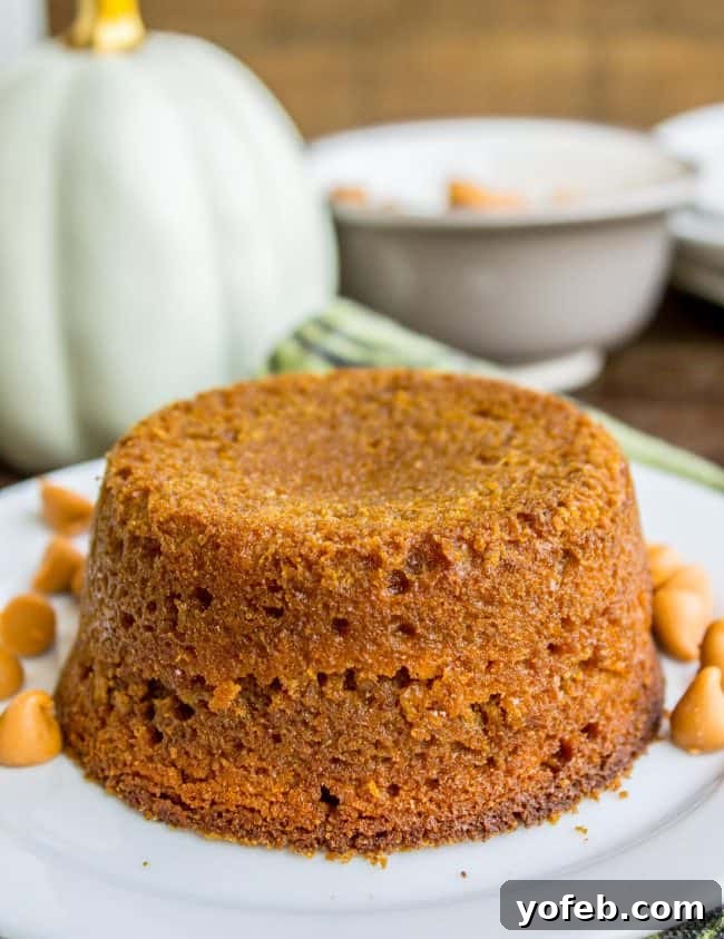 Golden Pumpkin Butterscotch Eruption 5 Pumpkin Butterscotch Molten Lava Cakes from The Food Charlatan
