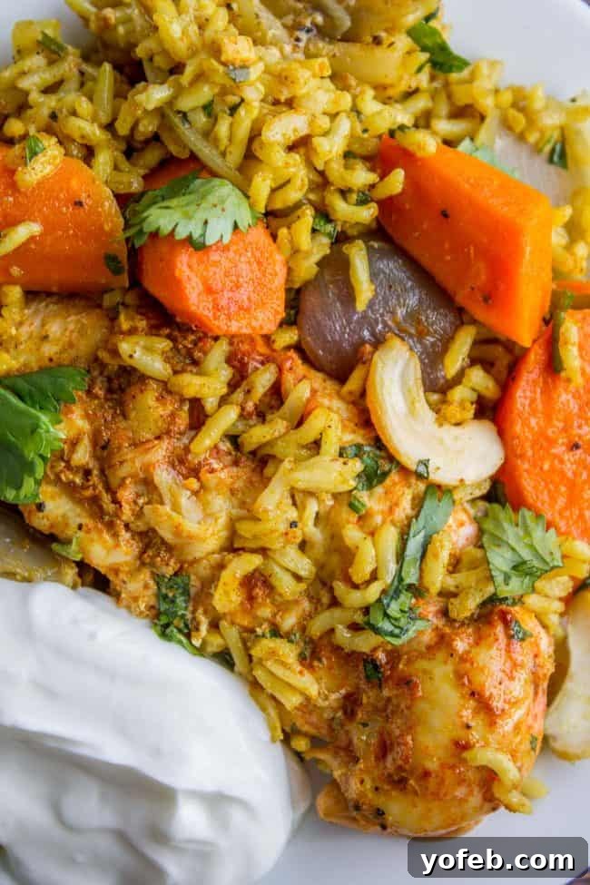 Sheet Pan Biryani-Style Chicken and Carrots with Basmati Rice 9 Sheet Pan Curry Chicken and Carrots with Basmati Rice (Biryani) from The Food Charlatan
