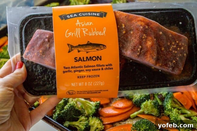 One Pan Asian Sesame Salmon with Noodles and Roasted Veggies 6 Serving of Sheet Pan Asian Salmon with Broccoli, Carrots, and Rice Noodles