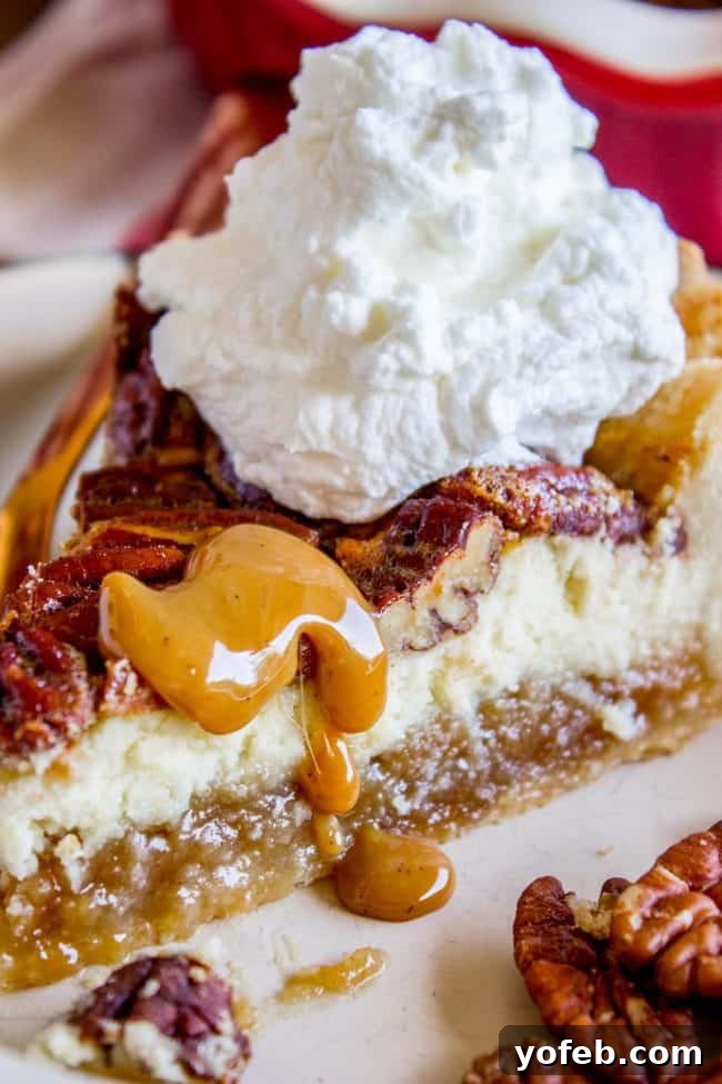 Decadent Pecan Cheesecake Pie 12 Cheesecake Pecan Pie (Make Ahead!) from The Food Charlatan