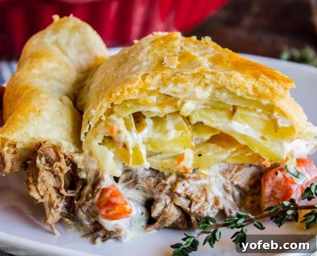 Roast Beef, Carrot, Potato Comfort Pie 2 slice of beef pot pie