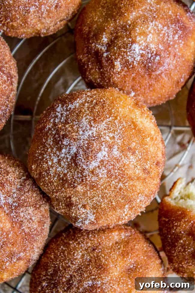 Sugared Cinnamon Morning Muffins 4 An overhead shot of a batch of freshly baked snickerdoodle muffins, beautifully coated in cinnamon sugar and arranged on a cooling rack. These homemade treats are a delightful twist on a classic.