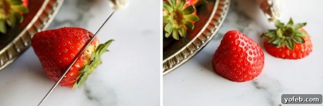 A Single Strawberry Blossom strawberry blossom with cream cheese filling