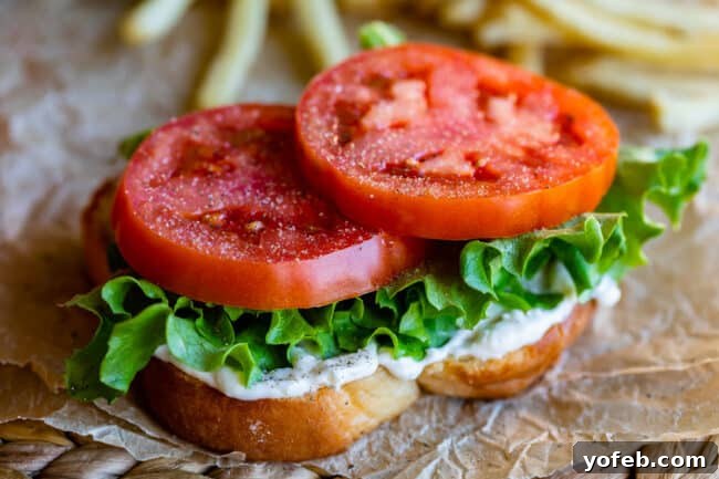 Crafting the Flawless BLT 10 white bread, mayonnaise, lettuce, and tomato sandwich