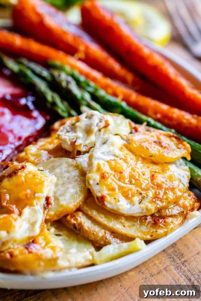 A complete and delicious holiday dinner for two, perfect for Christmas or Easter Christmas dinner for two, featuring sheet pan holiday meal