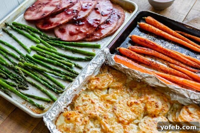 A beautifully arranged holiday dinner for a small group, featuring various dishes Festive small crowd holiday dinner spread