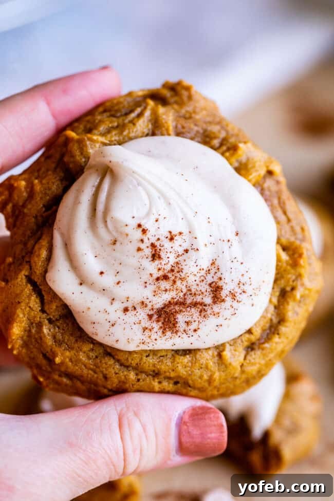 Quick and easy pumpkin cookies, celebrated for their moist, cake-like consistency and delicious glaze. Easy pumpkin cookies, moist and cakey, with a drizzle of rich brown butter icing