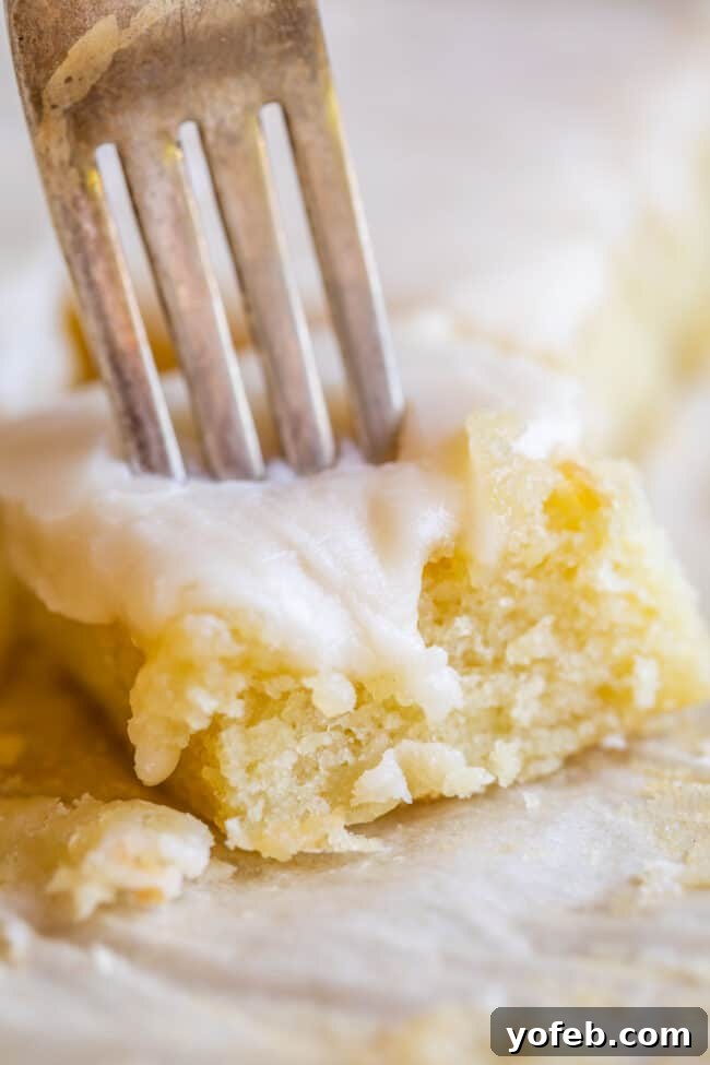 Perfect Vanilla Texas Sheet Cake Classic white Texas sheet cake, a vanilla delight