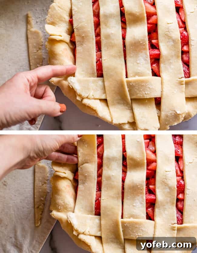 A Visual Guide to Making a Lattice Pie Crust 9 how to make a lattice pie crust