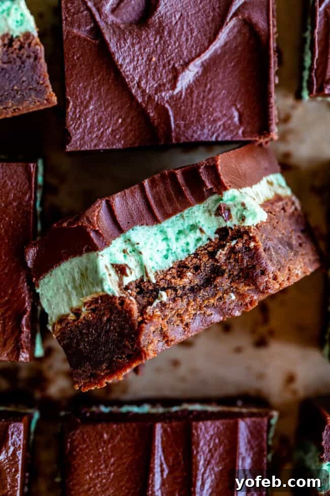 mint brownies