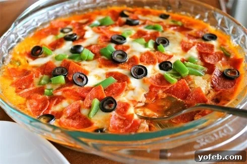 Hot Pizza Dip from TheFoodCharlatan.com