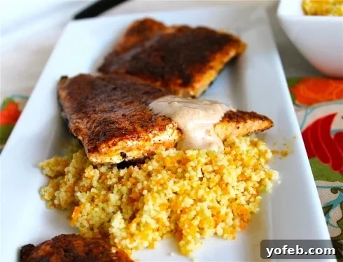 Fiery Moroccan Salmon with Cooling Sriracha Yogurt 3 Delicious Moroccan Spiced Salmon dish served with fresh herbs