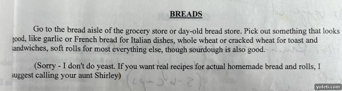 Grandma Prudy's Heirloom Rye Loaf 4 A handwritten simple bread recipe from my mother's recipe book.