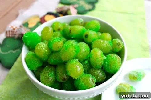 Sour Patch Grapes (Leprechaun Candy!) from The Food Charlatan