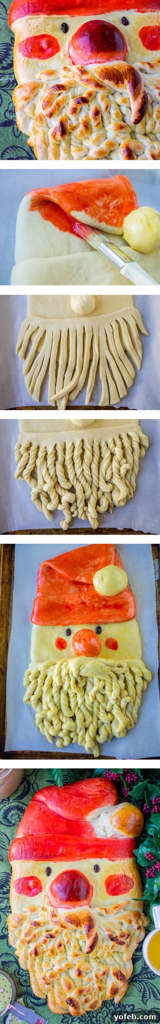 Golden Santa Bread Your Christmas Masterpiece 3 Golden Santa Bread Collage