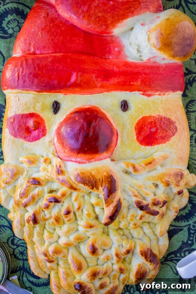 Golden Santa Bread Your Christmas Masterpiece 23 Baked Golden Santa Bread