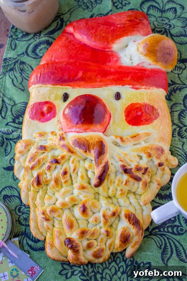 Golden Santa Bread from The Food Charlatan