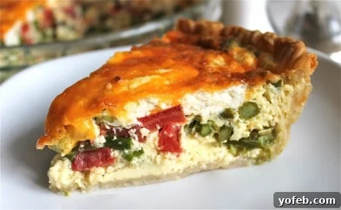 Asparagus, Tomato, and Goat Cheese Quiche