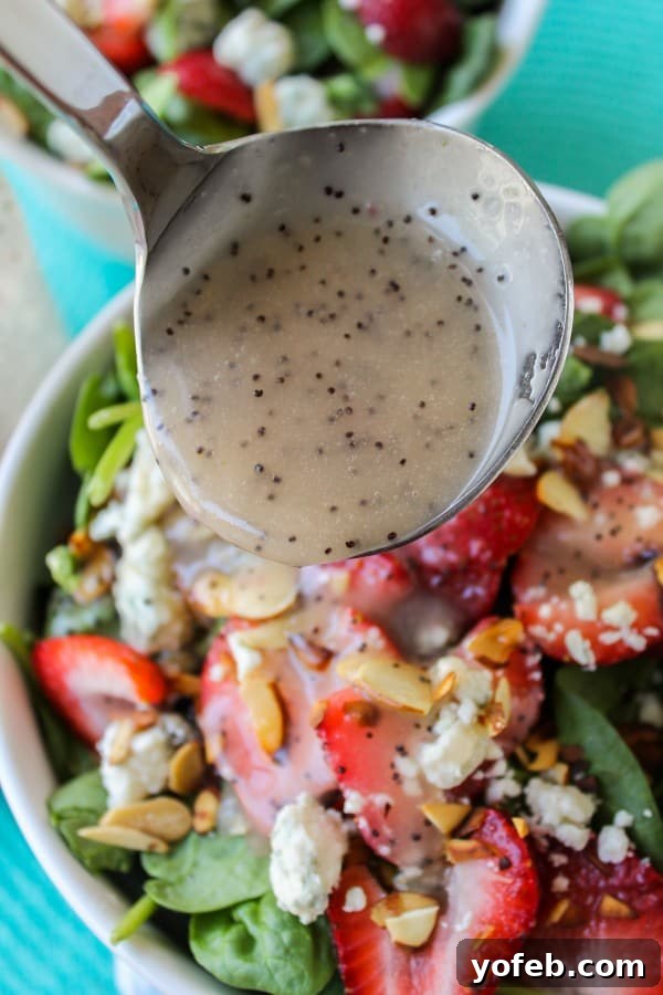 The delicious Copycat Cafe Zupas Poppyseed Dressing, perfect for enhancing your salads.