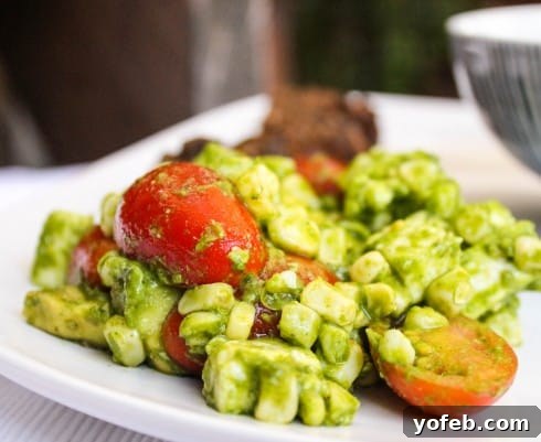Kitchen scene with fresh ingredients for a grilled corn salad