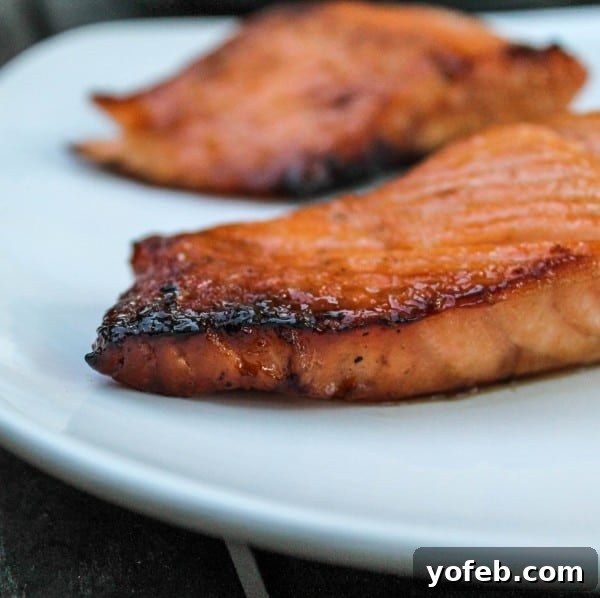 Golden Caramel Salmon 3 Close-up of Caramelized Salmon with crispy edges