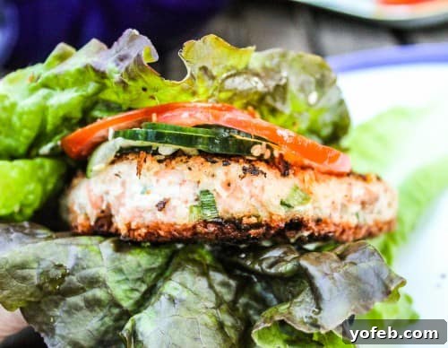 Cooked Asian Salmon Burgers on a plate