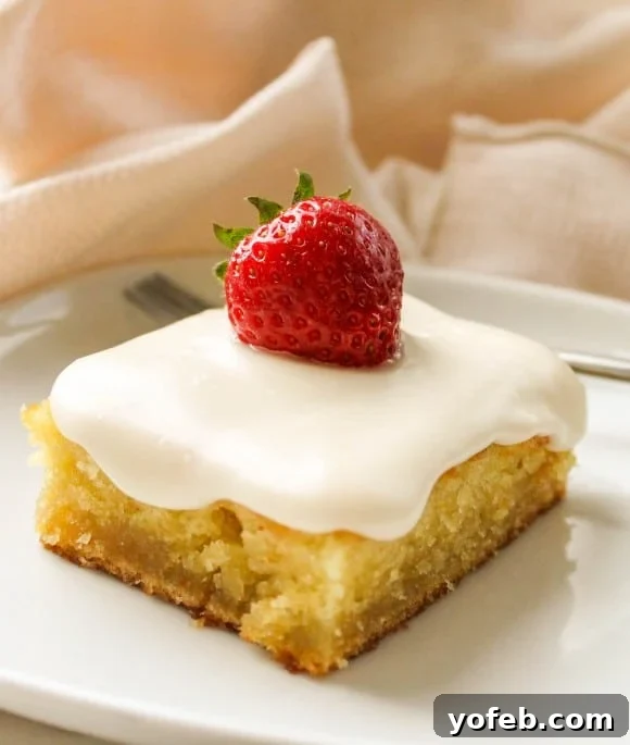 Almond Sheet Cake with Rich Frosting and Berries
