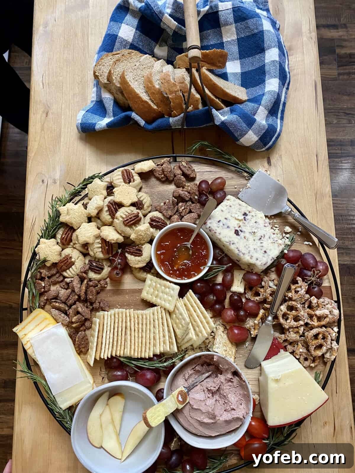 Crafting the Perfect Charcuterie Board 11 overhead shot of charcuterie with pate.