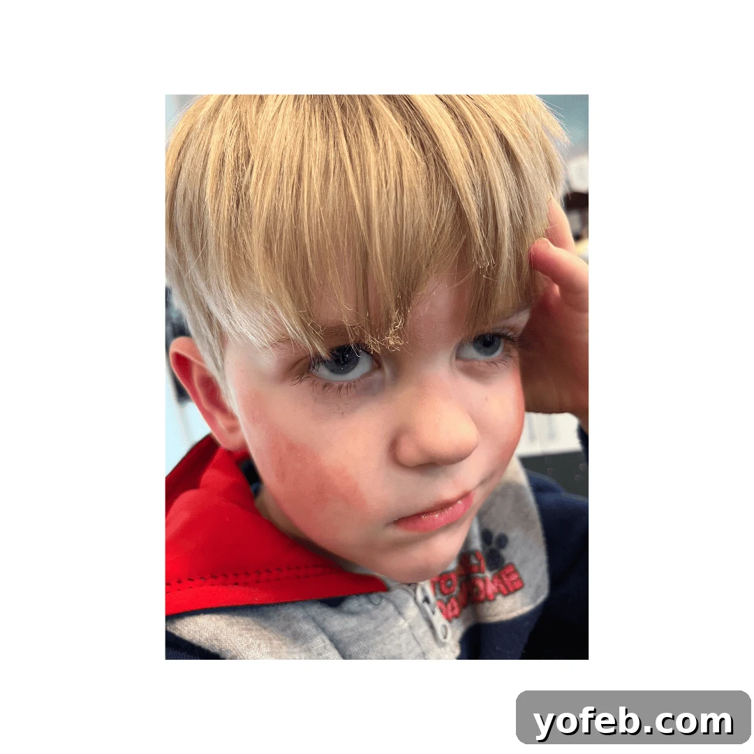 Easy 30-Minute Korean Beef 3 A mischievous blonde boy with singed hair, his face smudged with paint, looking a bit dazed but unharmed.
