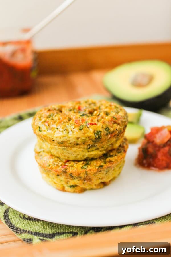 Garden Veggie Egg Bites 2 Delicious Baked Veggie Egg Cups, perfect for a quick breakfast