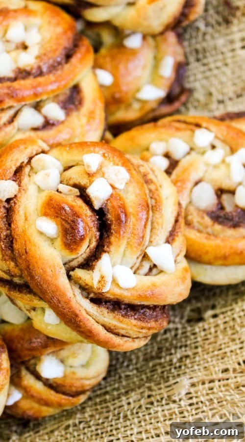 Swedish Cardamom Cinnamon Buns 6 Perfectly twisted cardamom buns on a cooling rack