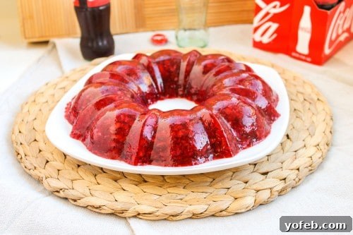 Effervescent Cherry Coke Gelatin Dreams 6 Coca-Cola Jello Salad with Cherries