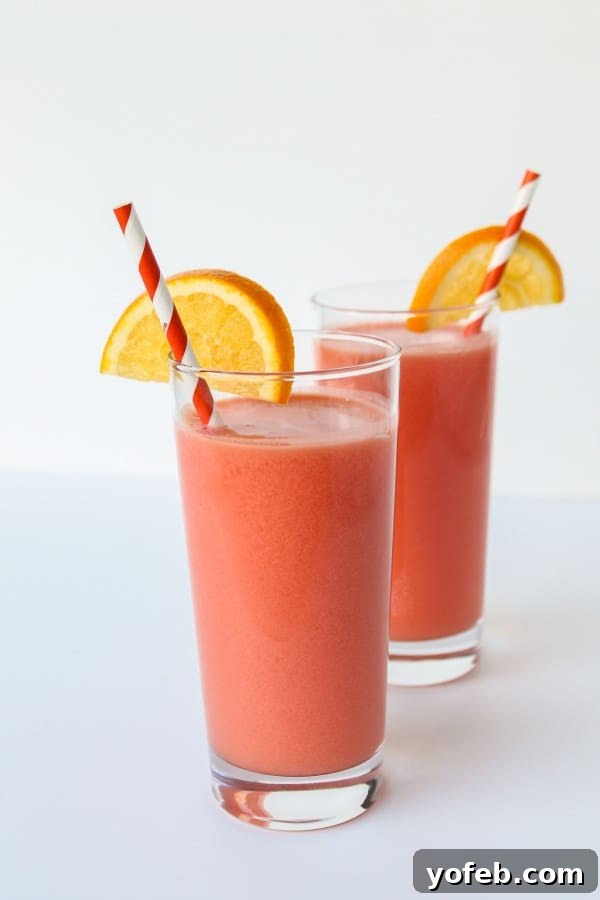 June Glow Fizz 3 Easy Orange Grenadine Sherbet Punch