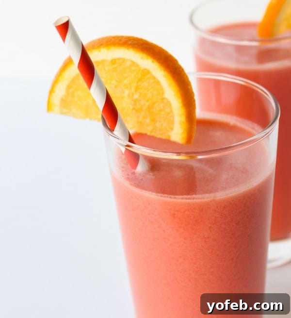 June Glow Fizz 4 June Bug: Orange Grenadine Refresher