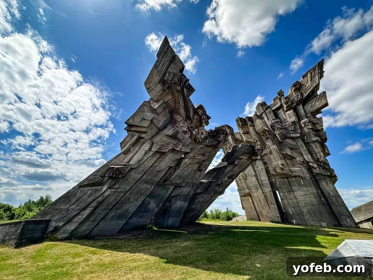 Unlock the Charm of the Baltics 41 The solemn monument at the Ninth Fort of Kaunas, commemorating its tragic history.