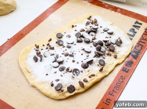 The Ultimate Chocolate Babka Recipe 17 Rolled out babka dough for mini loaves.