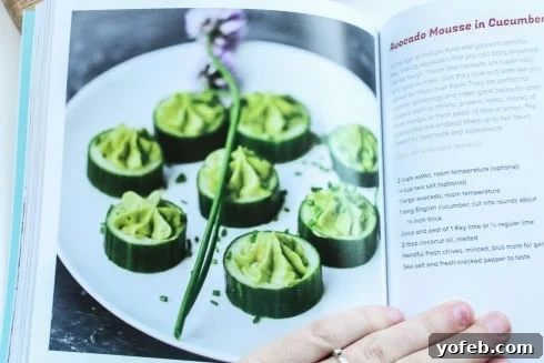 Avocado Mousse in Cucumber Cups from 'Cooking with Coconut Oil'
