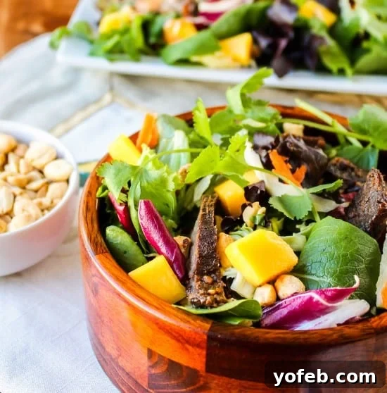 Thai Steak Salad: Slow Cooked Perfection with Peanut Hoisin 3 CrockPot Thai Steak Salad with Peanut-Hoisin Sauce