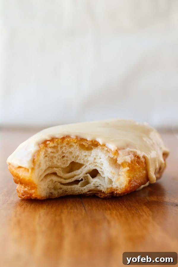 Simple 30-Minute Maple Bars 3 Closeup of freshly glazed 30-Minute Maple Bars