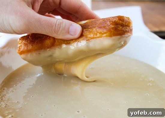 Simple 30-Minute Maple Bars 6 Freshly fried biscuit dough for maple bars