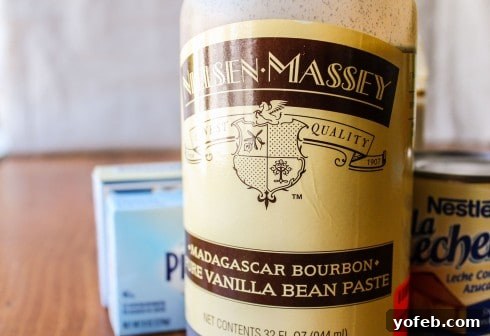 Effortless Cheesecake Parfait Station 17 A jar of high-quality vanilla bean paste showing the specks of vanilla bean