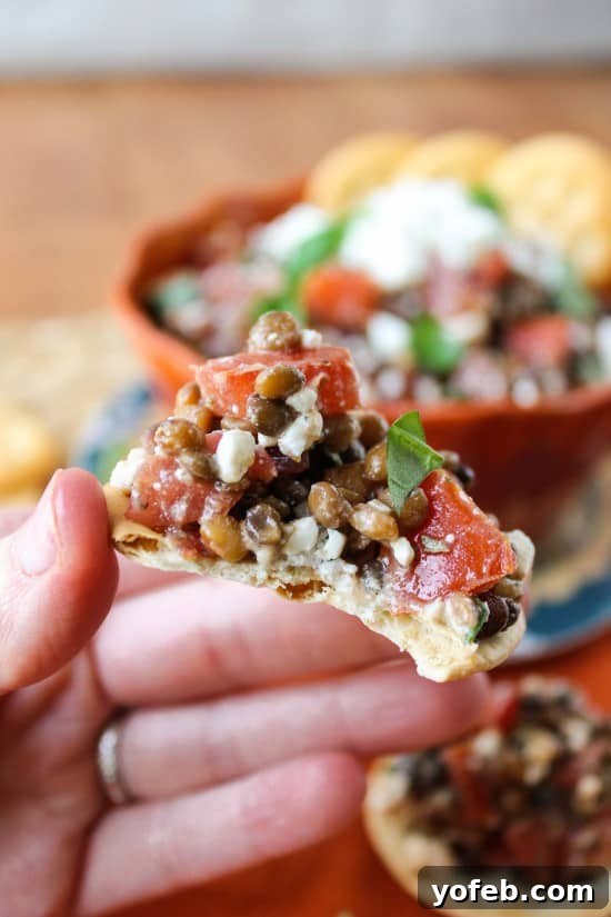 Garden-Fresh Bruschetta with Earthy Lentil Dip 11 Delicious Fresh Bruschetta and Lentil Dip