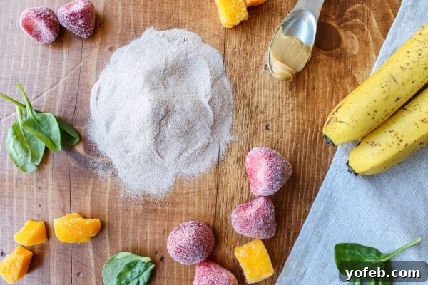 Tropical Berry Protein Powerhouse 3 Strawberry Mango Protein Smoothie