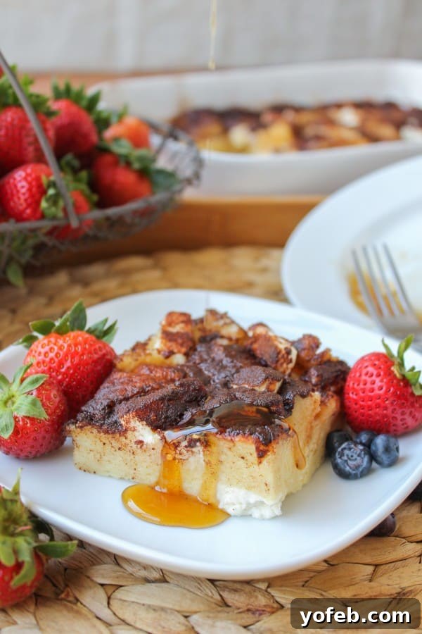 Decadent Cream Cheese French Toast Casserole 2 Cream Cheese French Toast Casserole