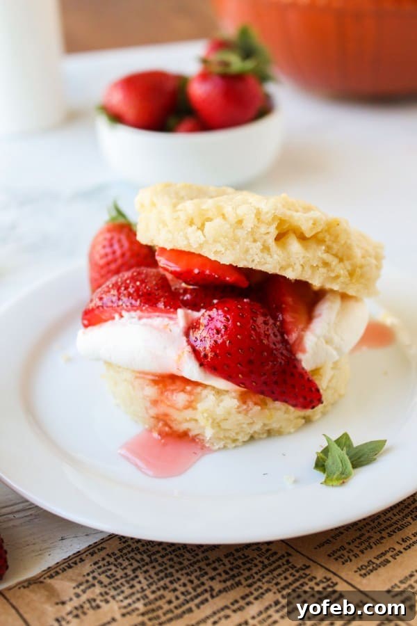 Lemon Berry Bliss 5 Lemon slices and strawberries on shortcake