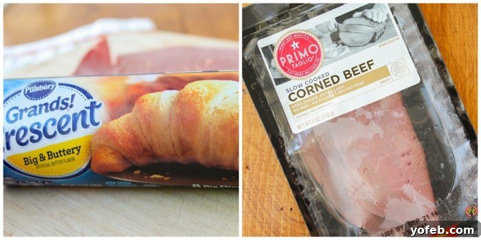 Good quality crescent roll dough for Reuben rolls
