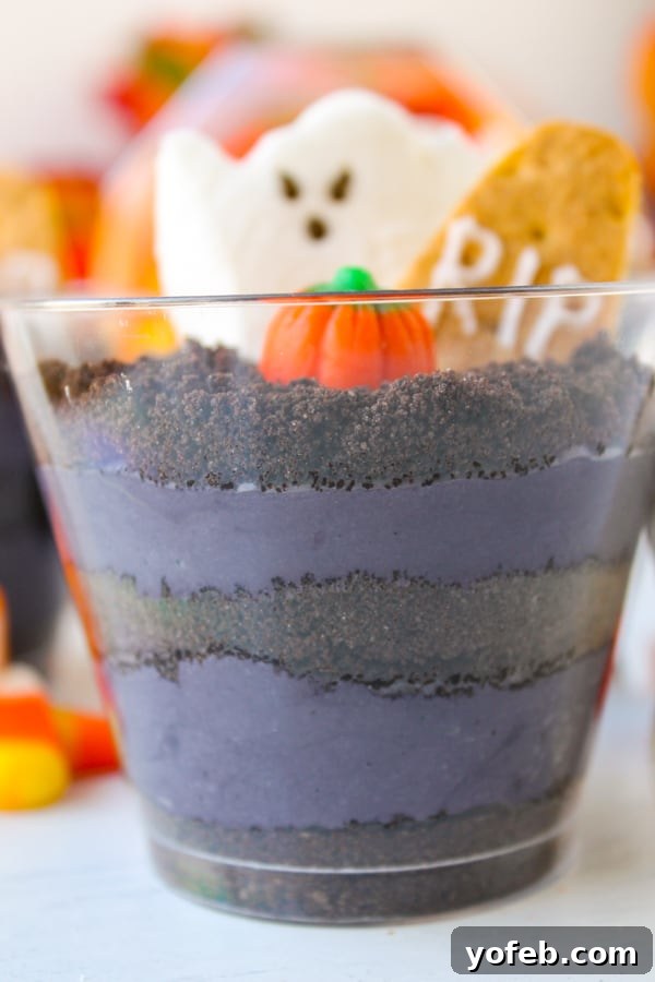 Wicked Good Cheesecake Parfaits 3 Halloween Cheesecake Parfaits with Tombstones | Make-Ahead Party Food